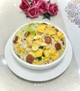 Weenie egg fried rice