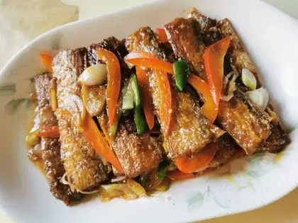 Red-fried fish
