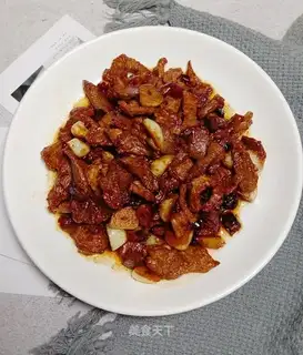 Garlic fried meat
