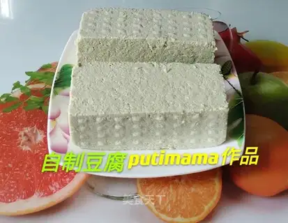 Homemade tofu