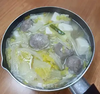 Bean curd soup