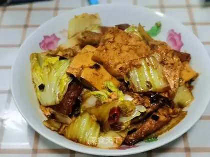 Tofu with cabbage