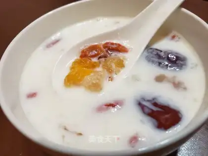 Peach gel milk