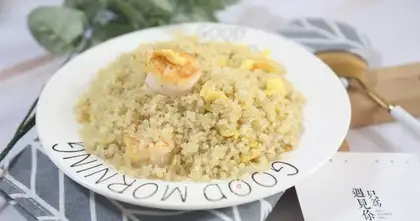 Slick shrimp quinoa