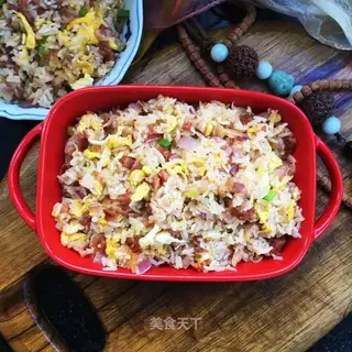 Onion sausage fried rice