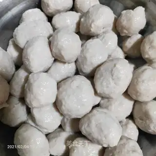Homemade pork balls