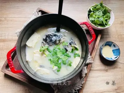 Fish tofu soup