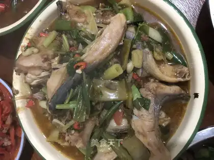 Red-burned fish