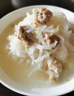 Carrot meatball soup
