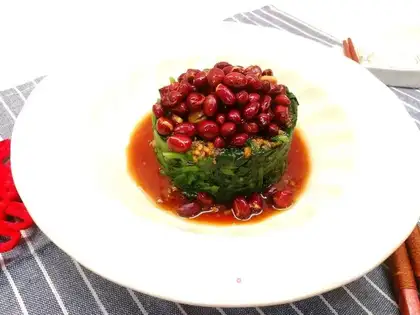Peanut-rice spinach