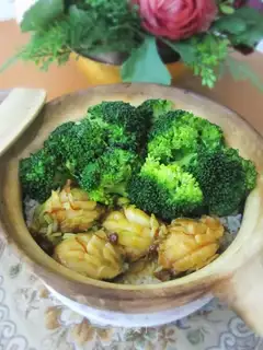 Abalone pot rice in XO sauce