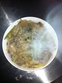 Sauteed beef with shredded radish