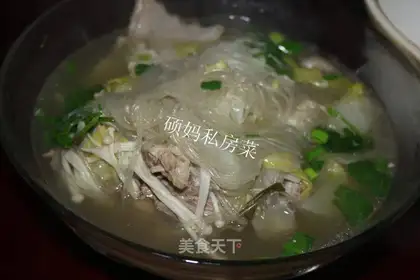 Warm mutton soup