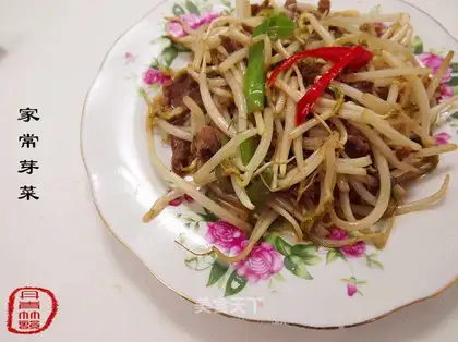 Home-cooked sprouts