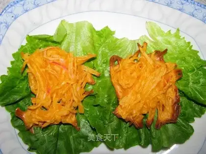 Roasted radish crab