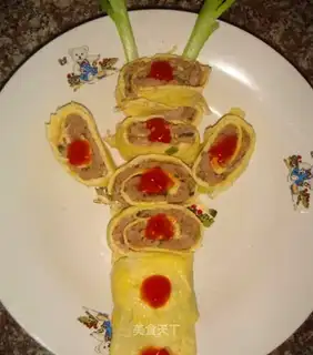 pickled mustard egg roll