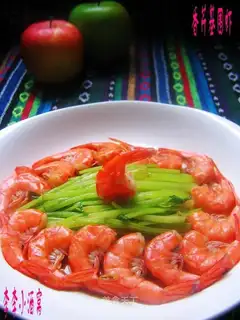 Creative parsley shrimp