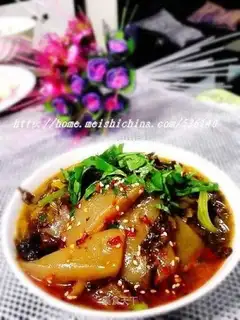 Hot and sour konjac tofu