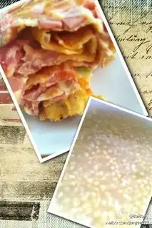Tomato egg cheese pie