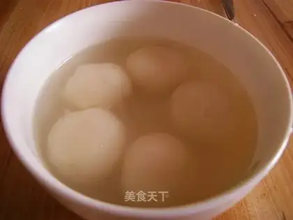 Eat glutinous rice balls on the winter solstice