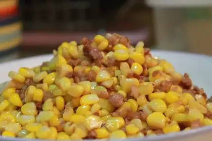 Minced pork and corn