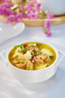 Sauerkraut tofu pudding chicken