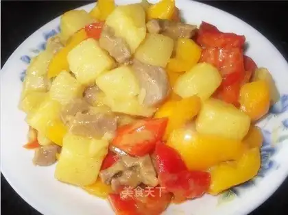 Curry coconut juice potatoes