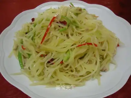 green pepper with potato