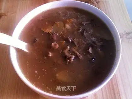 Mushroom meatball soup