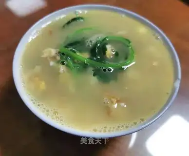 Egg curd soup