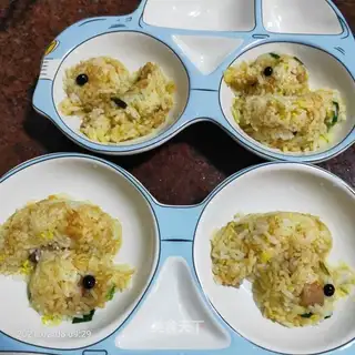 Beefball and egg fried rice