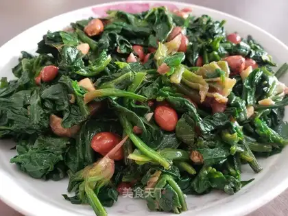 I've got some peanuts and spinach