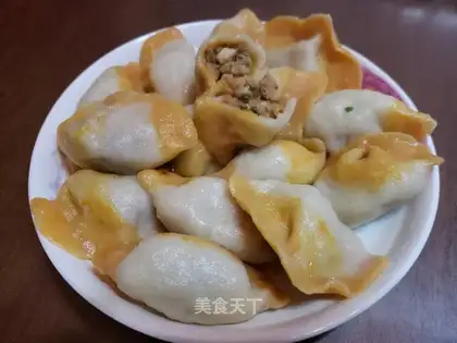 Pumpkin double dumplings