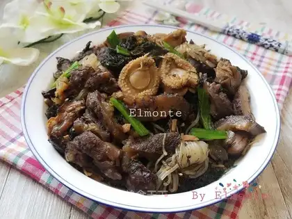 Squirt abalone and sea cucumber
