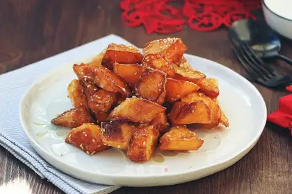 Honeyed potatoes