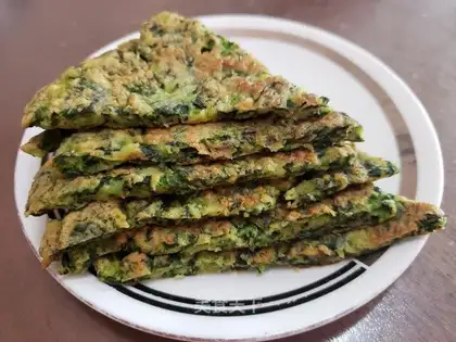 Spinach pancakes