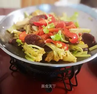 A pot of pepperoni
