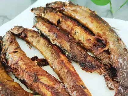 Fried mackerel