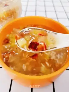 Sweet rice soup