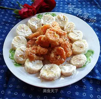 Banana mustard shrimp