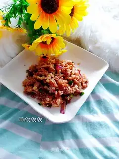 ♪ Zip of beef fried rice ♪