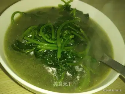 Potato leaves soup