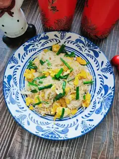 Scrambled rice powder