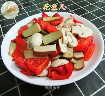 Paprika mushroom fried eggs dry