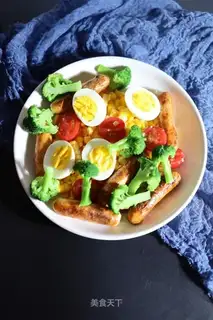Chicken ham corn salad