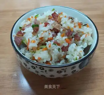 Carrot sausage fried rice