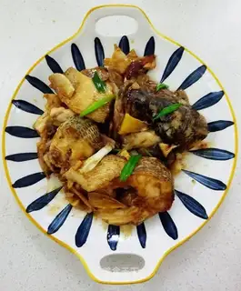 Red-burned fish