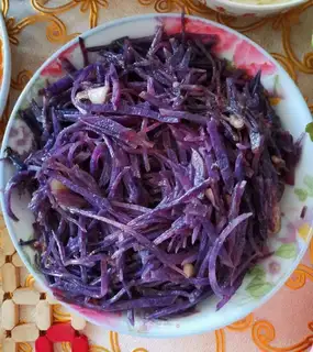Purple potato silk