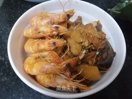 Big shrimp chicken