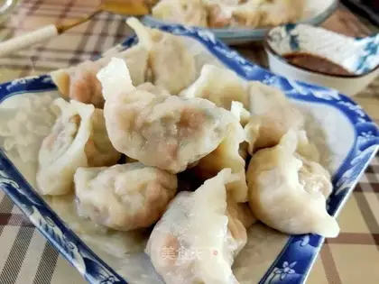 Pork abalone carrot dumplings